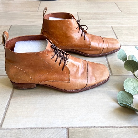 ✅ MEASUREMENTS Handmade Real Leather Chukka Boots - Picture 3 of 8